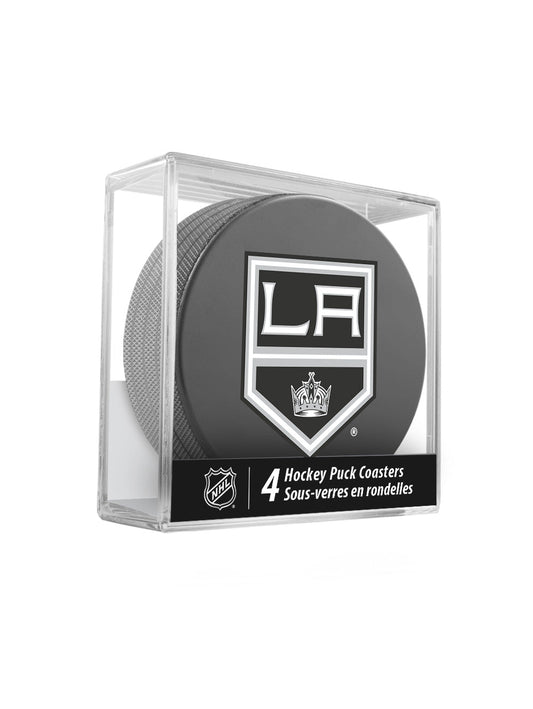 Los Angeles Kings Hockey Puck Coaster Set
