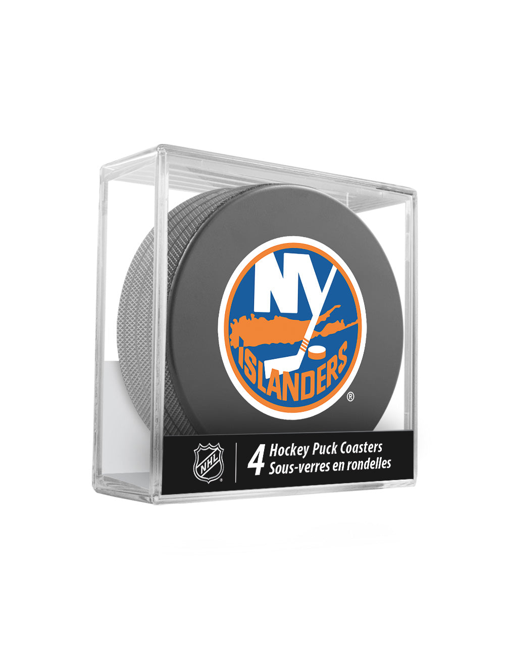 New York Islanders Hockey Puck Coaster Set