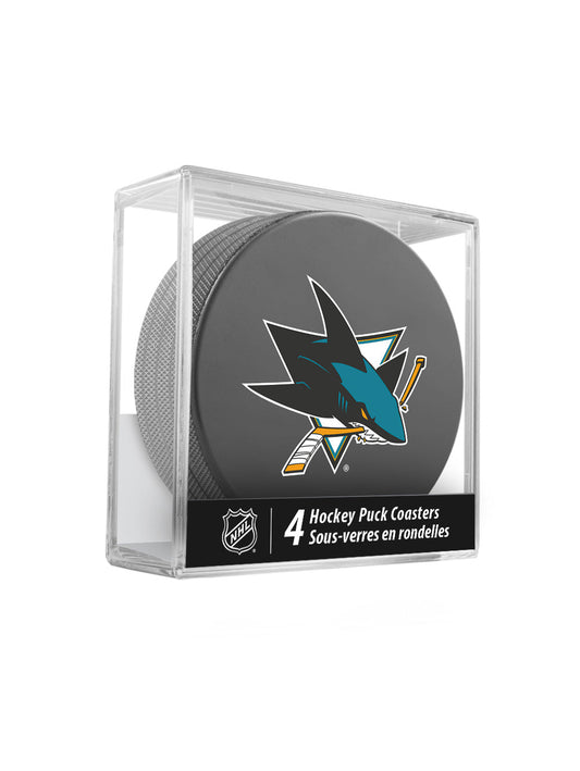 San Jose Sharks Hockey Puck Coaster Set