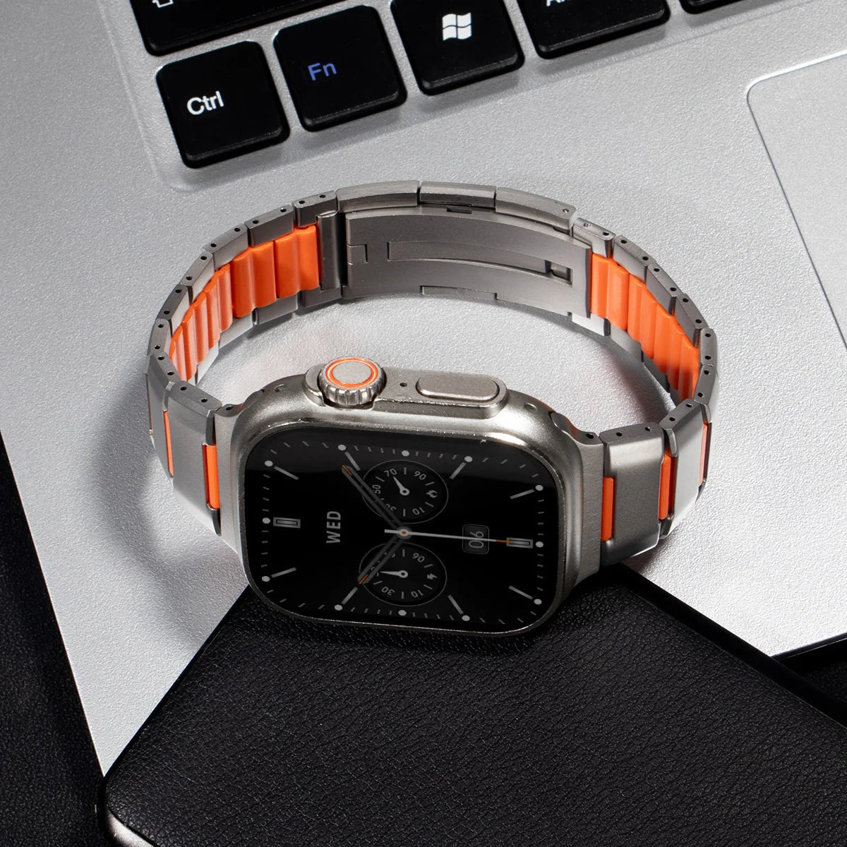 Steel & Silicone Apple Watch Band Series 11/10/9/8/7/6/5/4/ SE / Ultra 1/2/3