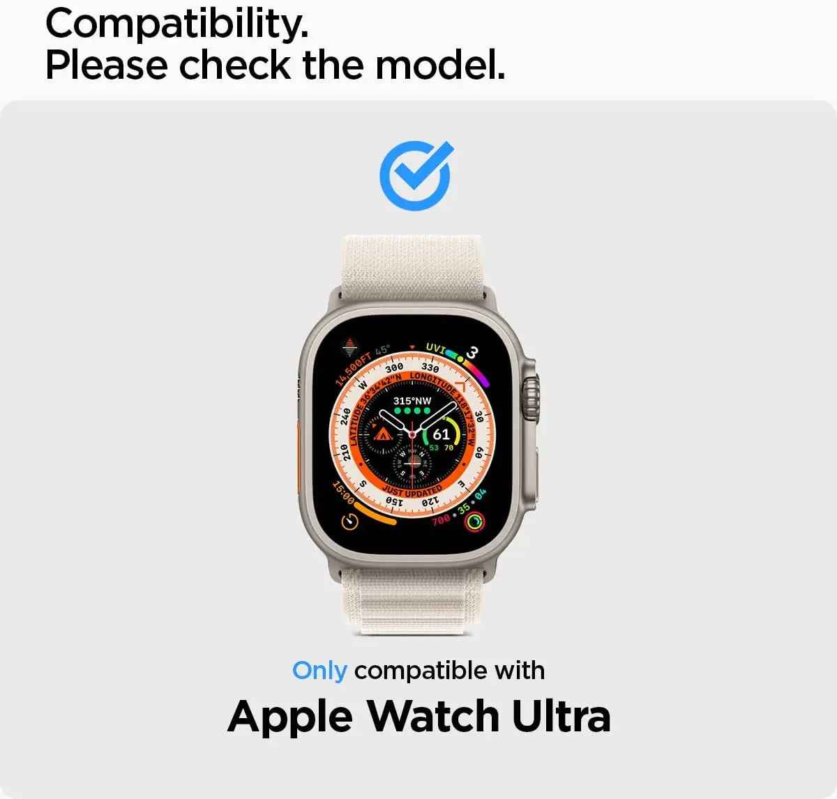 Apple Watch Ultra 49mm Tempered Glass Screen Protector