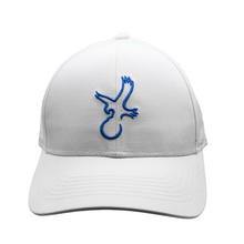 Load image into Gallery viewer, White/Blue Eagle Performance Hat
