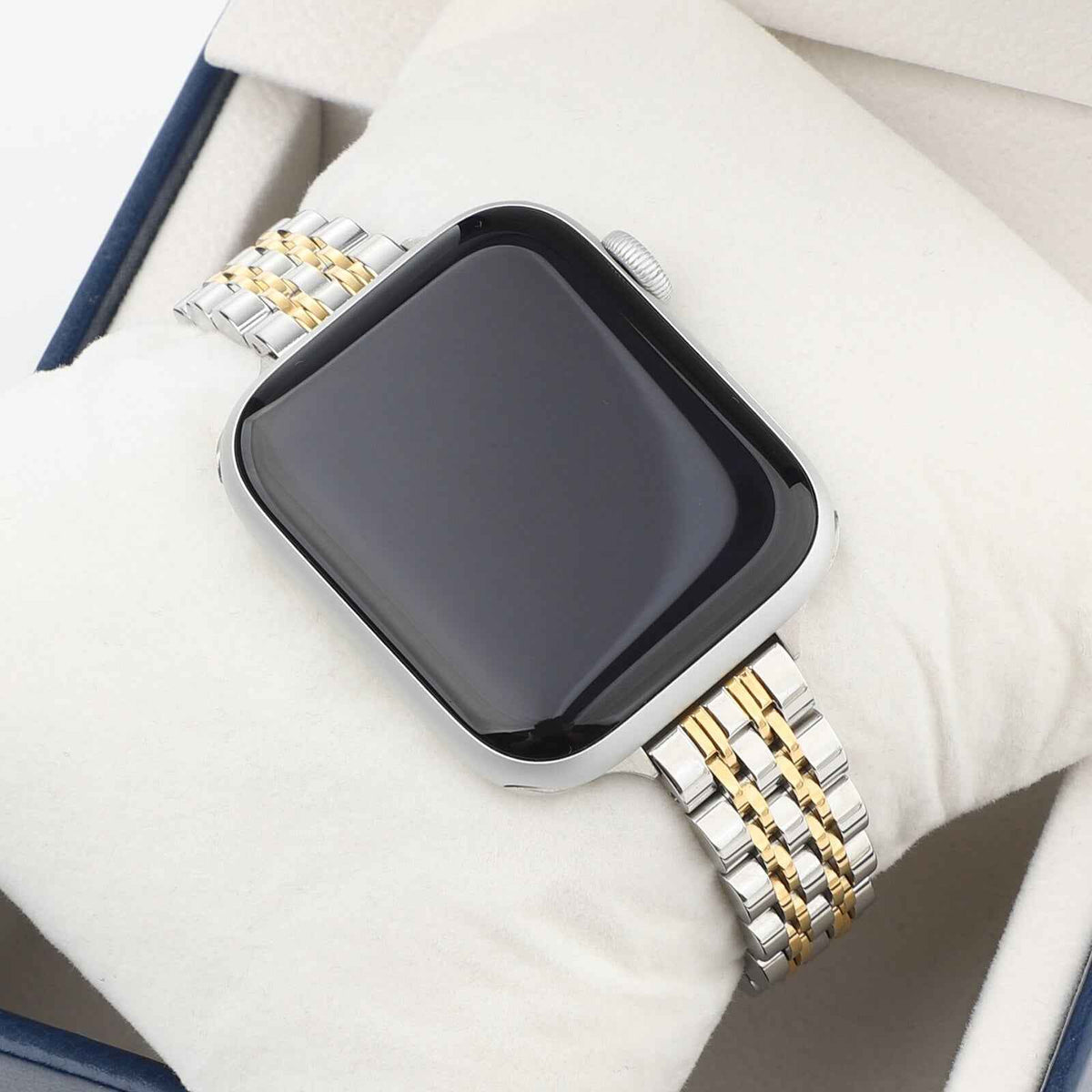 Stainless Steel Wicker Apple Watch Band Series 11/10/9/8/7/6/5/4/ SE / Ultra 1/2/3