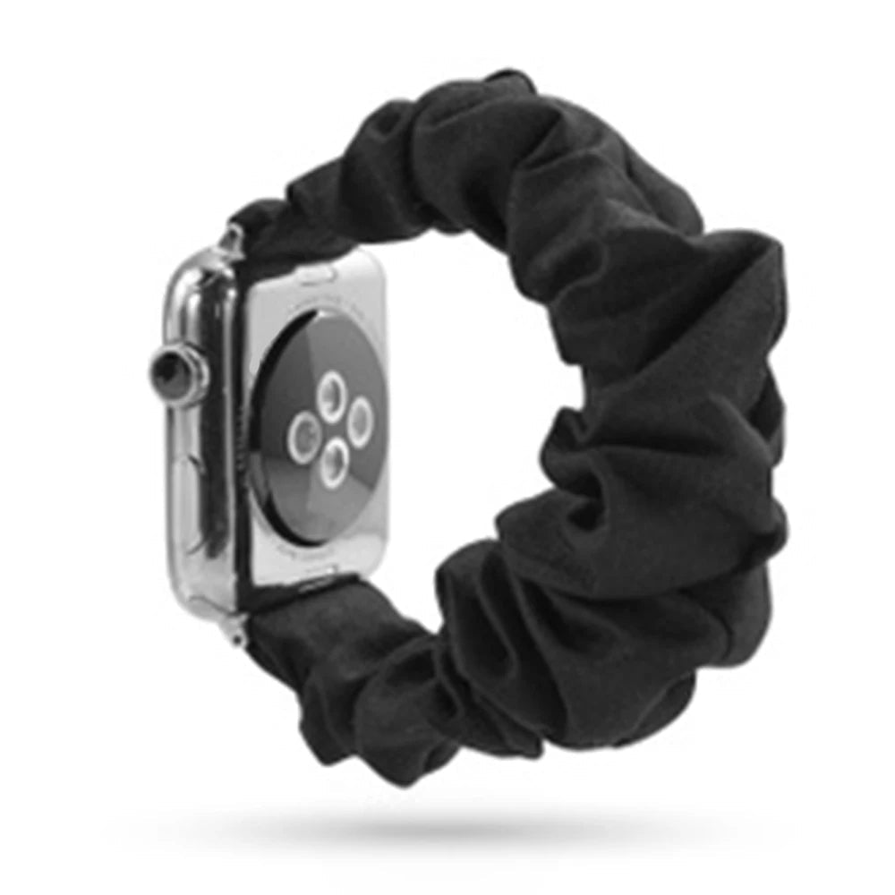 Scrunchie Elastic Apple Watch Armband Series 11/10/9/8/7/6/5/4/ SE / Ultra 1/2/3