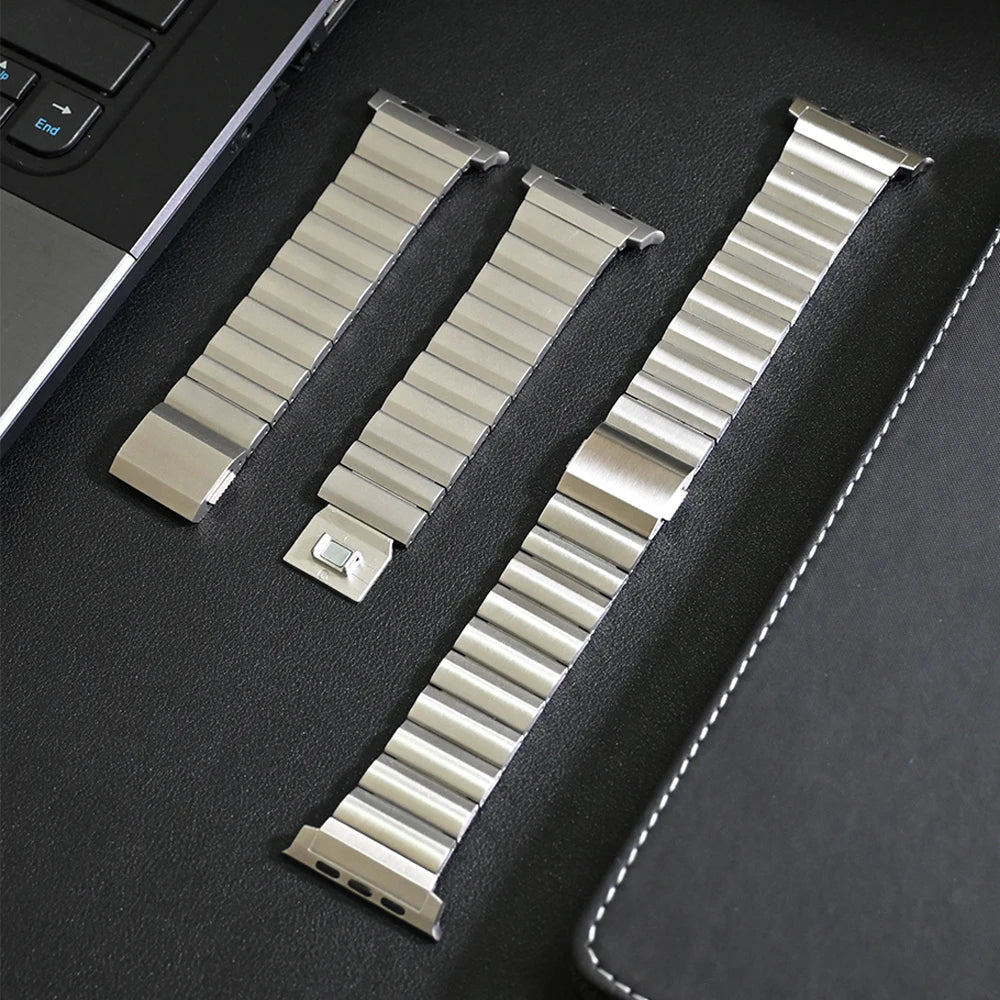 Luxury Steel Strap for Apple Watch Band Series 10/9/8/7/6/5 SE / Ultra 8 1/2