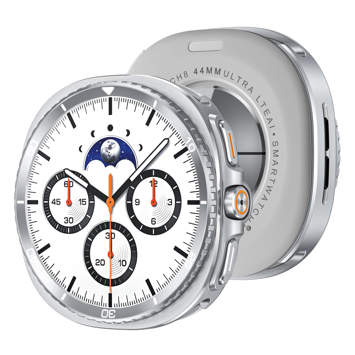 Premium Metal Case for Samsung Galaxy Watch 8 44mm 40mm, Heavy Duty Protective Cover