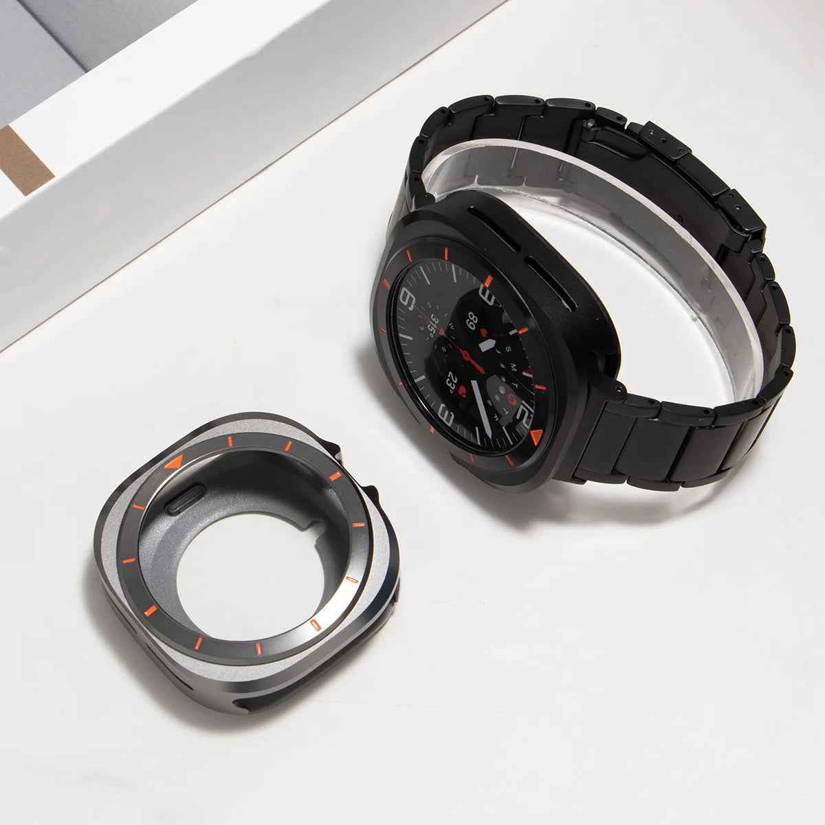 Samsung Galaxy Watch Ultra 47mm Metal Case - Anti-Fall Hard Alloy Frame + Protective