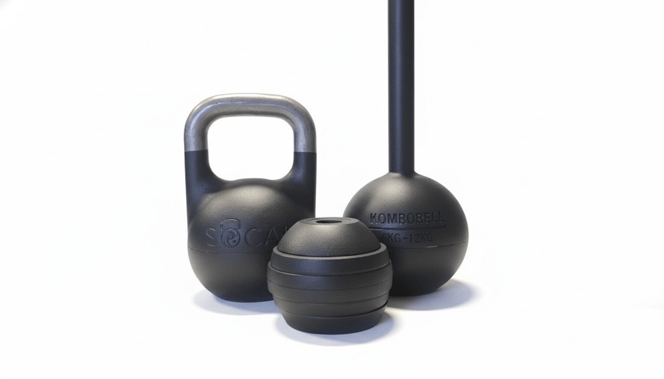 KOMBOBELL Jr. – 6–12 kg (13–26 lb) Adjustable Kettlebell & Macebell System