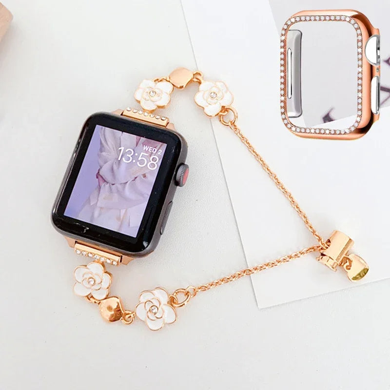 Diamond Apple Watch Strap Series 11/10/9/8/7/6/5/4/ SE / Ultra 1/2/3