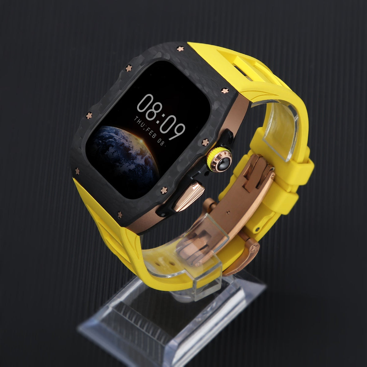 Luxury Mod Kit for Apple Watch 10/11 (42/46mm) - Rose Gold Edition