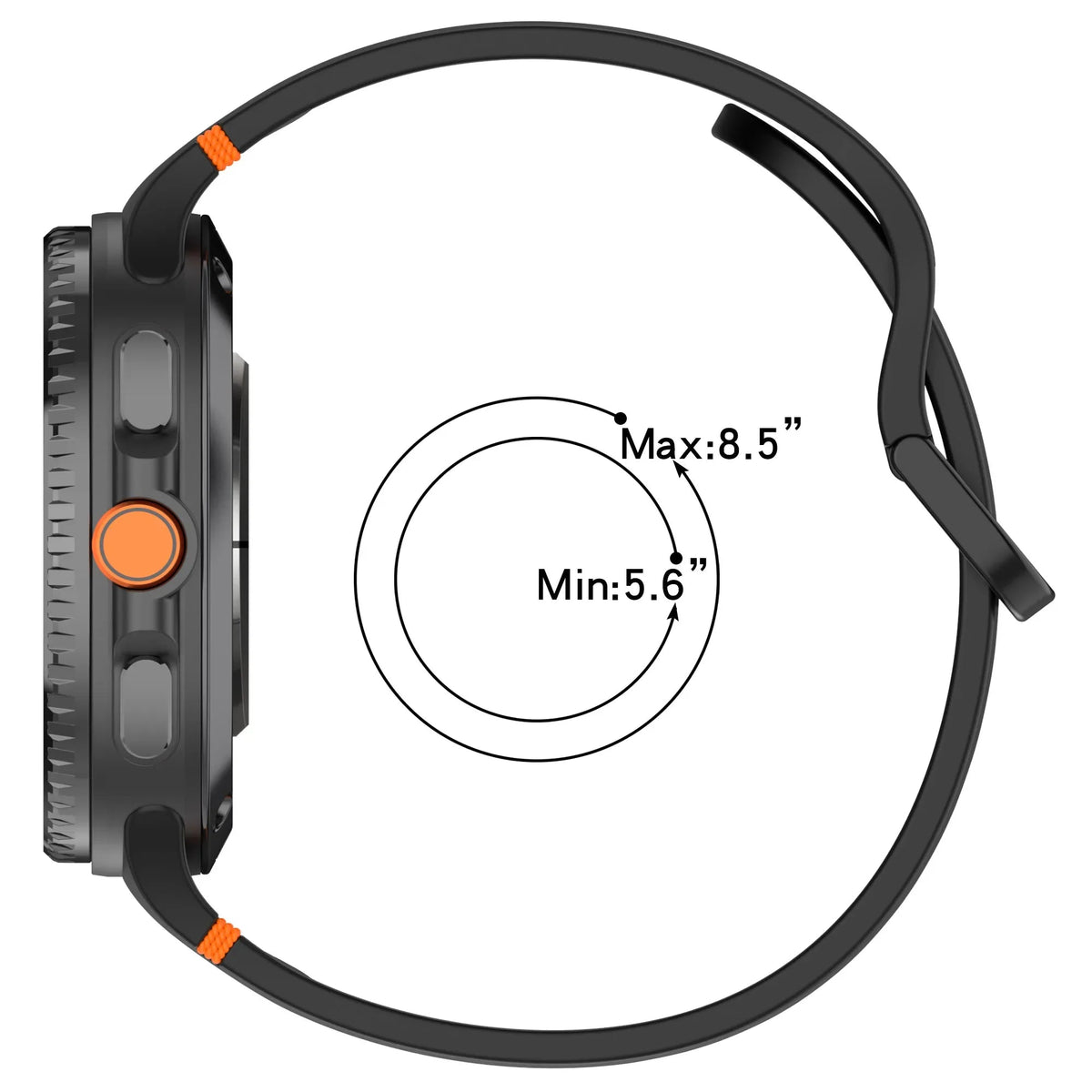 Silicone Band For Samsung Galaxy Watch 8 Classic 46MM, Galaxy Watch 8 40MM, 44MM