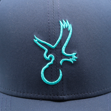 Load image into Gallery viewer, Navy/Teal Eagle Performance Hat
