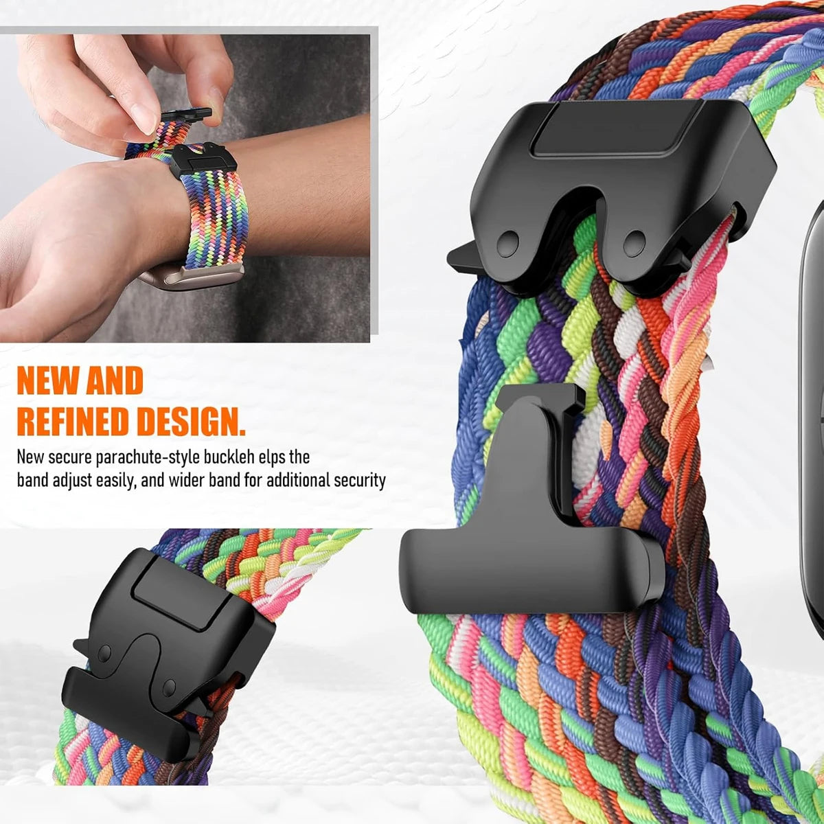 Elastic Woven Nylon Band for Samsung Galaxy Watch 8, 40MM, 44MM, 8 Classic 46MM, Ultra 47MM
