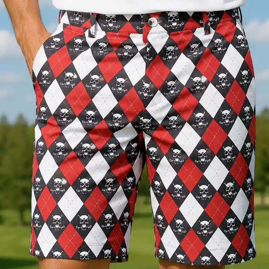 Monster ProCool Golf Shorts (Red/Black/White)