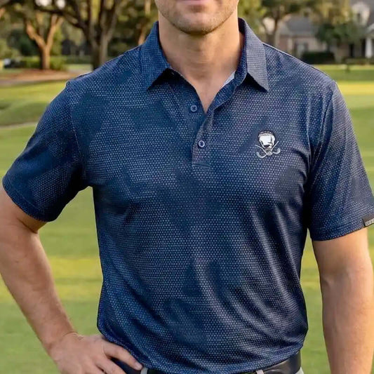 Rogue Cool-Stretch Men's Golf Shirt (Navy)