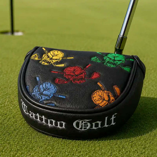 Dancing Skulls Putter Cover (Black/Multicolor)
