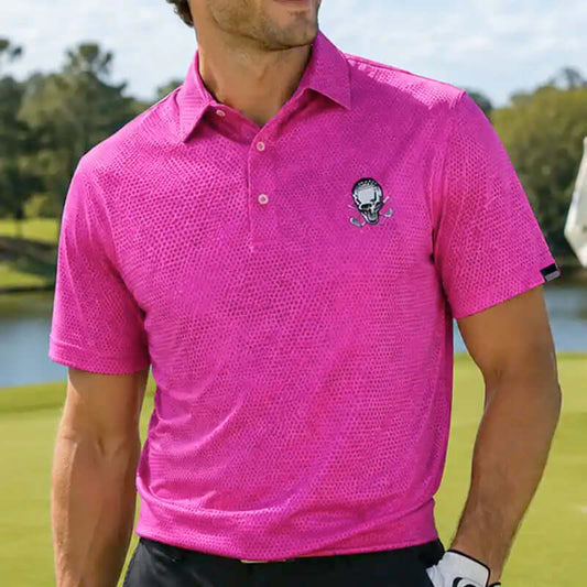 Rogue Cool-Stretch Men's Golf Shirt (Pink)