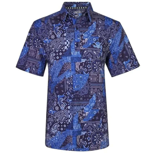 Hustler Cool-Stretch Men's Golf Shirt (Blue)