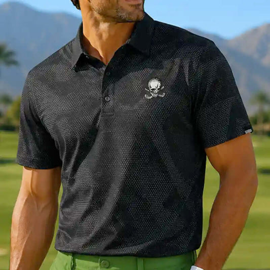 Rogue Cool-Stretch Men's Golf Shirt (Black)
