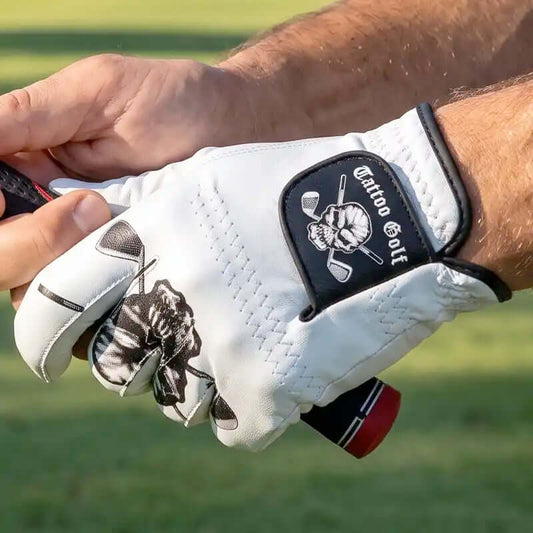 White Cabretta Leather Men's Golf Glove (For Left Handed Golfers)