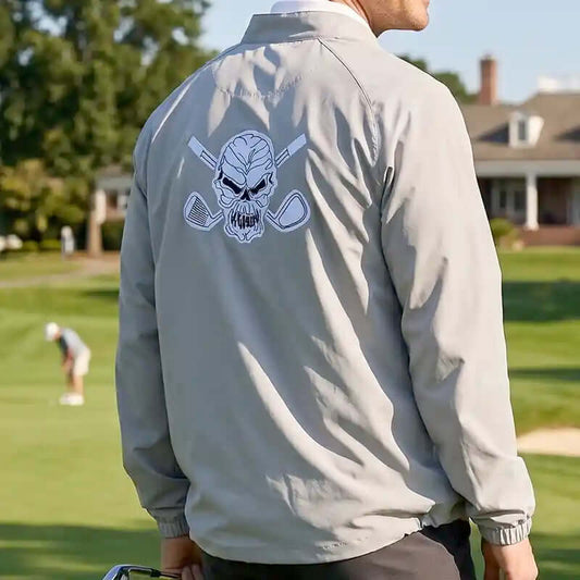 Windbreaker Quarter Zip Pull Over (Grey)