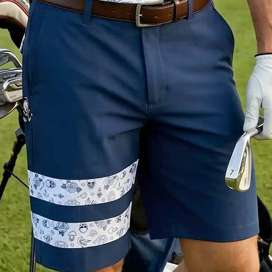 Zuma Cool-Stretch Men's Golf Shorts (Navy/Flash)