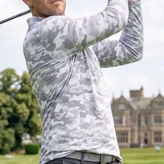 Golf Undershirt Long Sleeve (Camo/White)