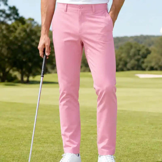 OB Performance Men's Golf Pants (Pink)