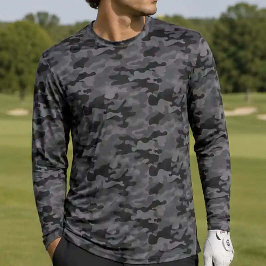 Golf Undershirt Long Sleeve (Camo/Black)