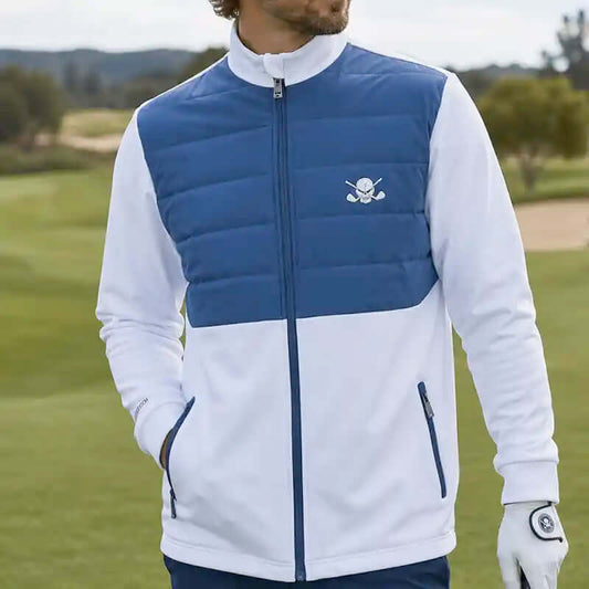 Men's Clubhouse Golf Jacket (White/Blue Dusk)