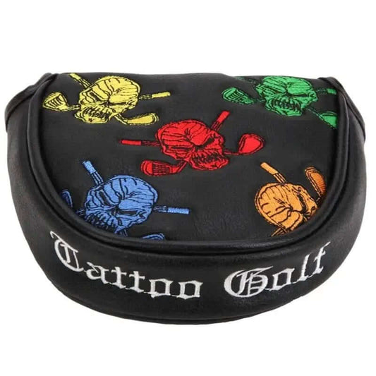Dancing Skulls Putter Cover (Black/Multicolor)