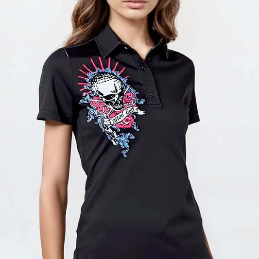 Ladies Bad Lies Cool-Stretch Golf Shirt (Black)
