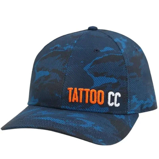 Camo Tattoo CC Performance Golf Hat (Blue)