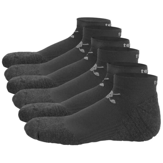 Black Performance Low Cut Golf Socks - 3 Pack (Black)