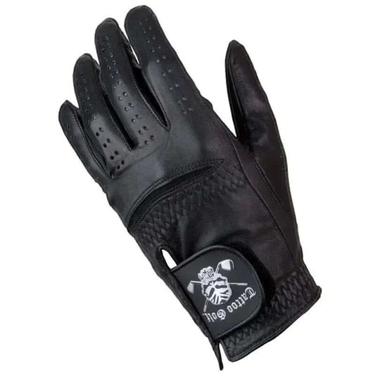 Black Cabretta Leather Men's Golf Glove