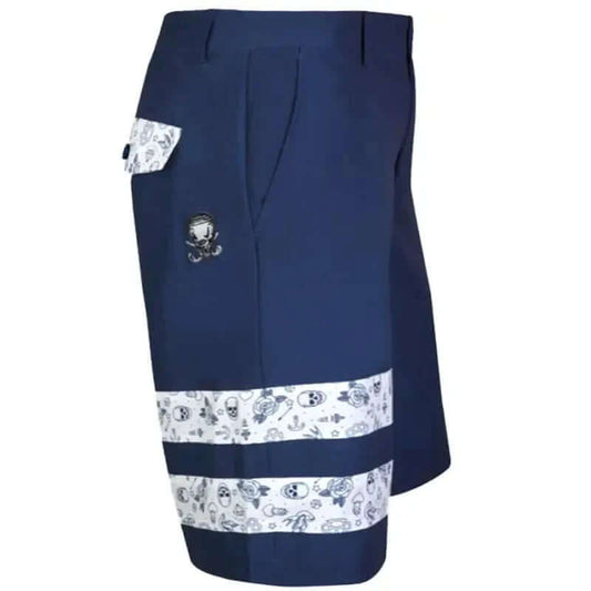 Zuma Cool-Stretch Men's Golf Shorts (Navy/Flash)