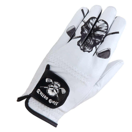 White Cabretta Leather Men's Golf Glove (For Left Handed Golfers)