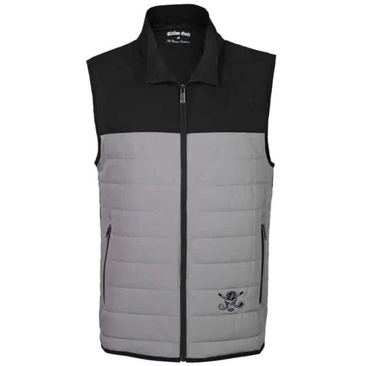 Men's Golf Vest - Full Zip (Grey/Black)