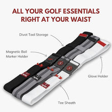 Load image into Gallery viewer, THE BYRD GOLF BELT - Organize Your Golf Gear
