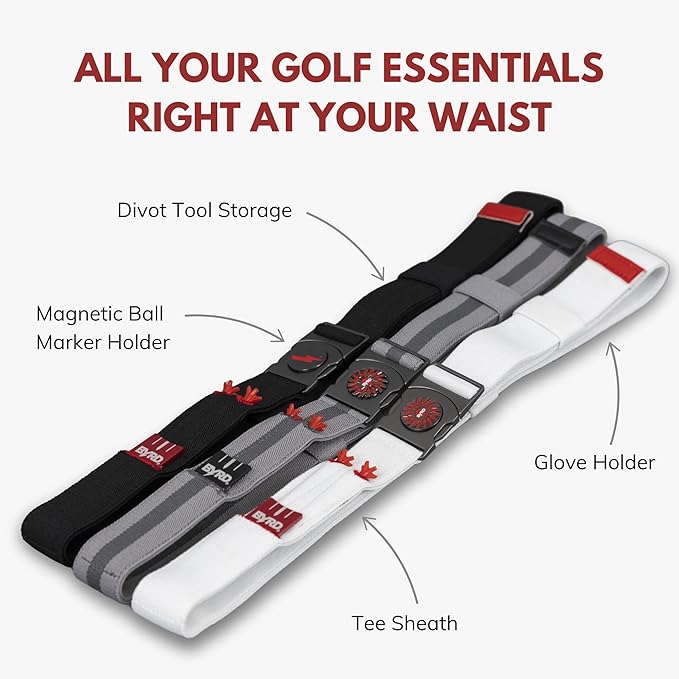 THE BYRD GOLF BELT - Heather Blue