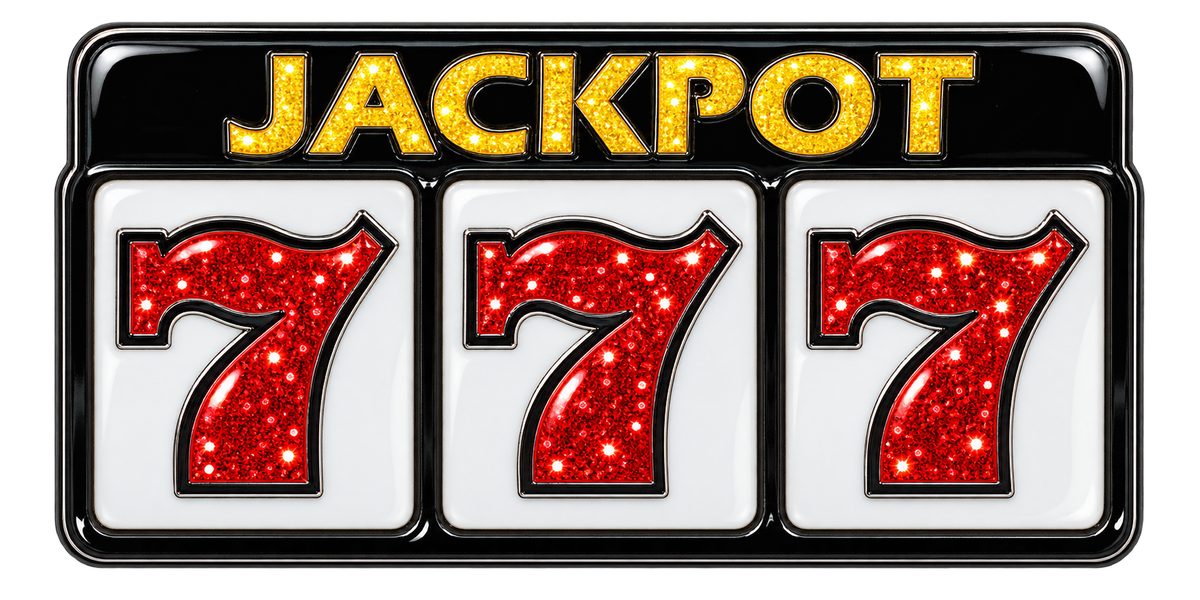 Slot Machine Jackpot 777 Glitter Ball Marker & Hat Clip by ReadyGOLF