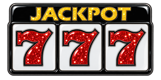 Slot Machine Jackpot 777 Glitter Ball Marker & Hat Clip by ReadyGOLF