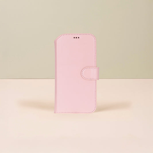 Premium Leather iPhone Air Wallet Case – Pink - Austin