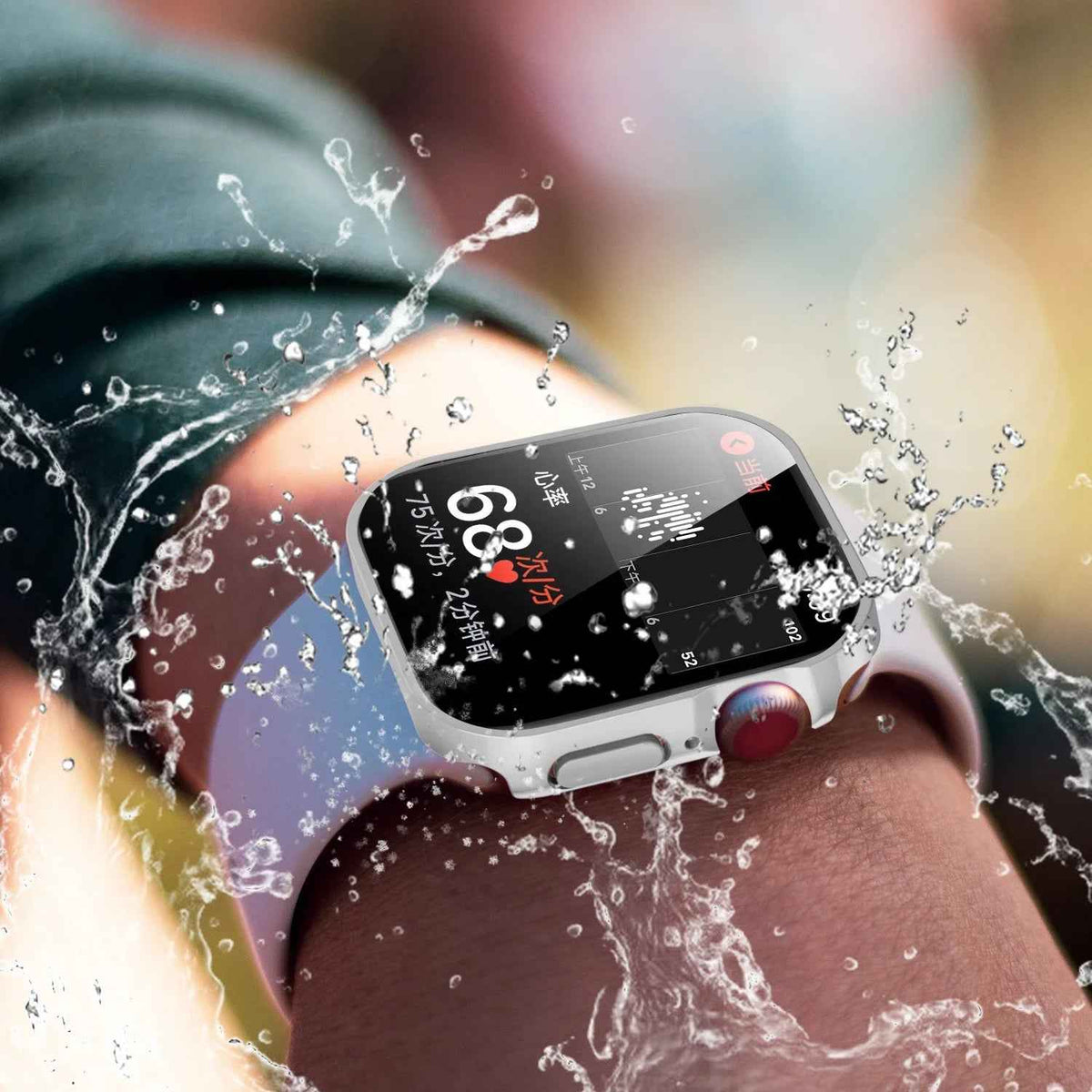 Case for Apple Watch 11, 10, 9, 8, 7, 6, 5, SE Screen Protector Glass+Cover