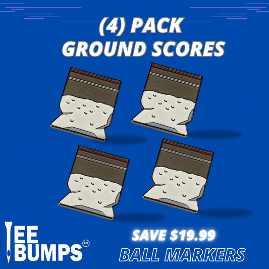 (4) Pack Ground Score Ball Markers