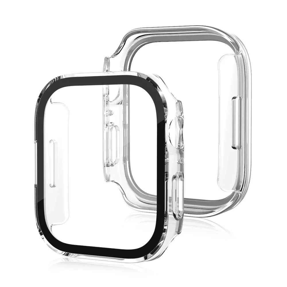 Case for Apple Watch 11, 10, 9, 8, 7, 6, 5, SE Screen Protector Glass+Cover