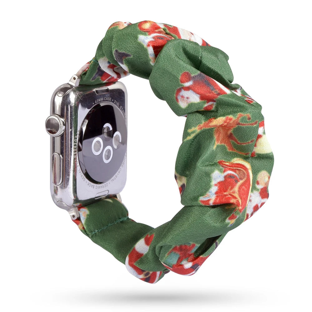 Scrunchie Elastic Apple Watch Armband Series 11/10/9/8/7/6/5/4/ SE / Ultra 1/2/3