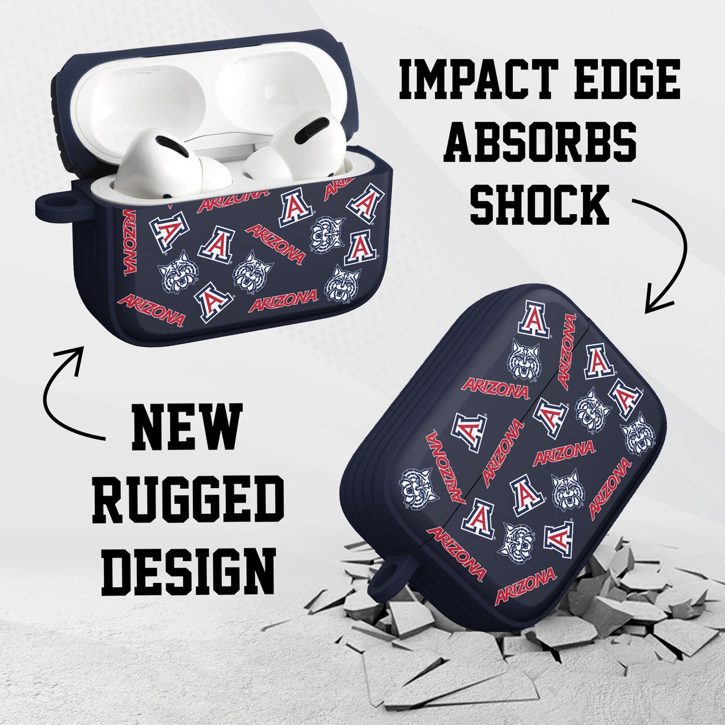 Arizona Wildcats HDX AirPods Pro 1 & 2 Case Cover