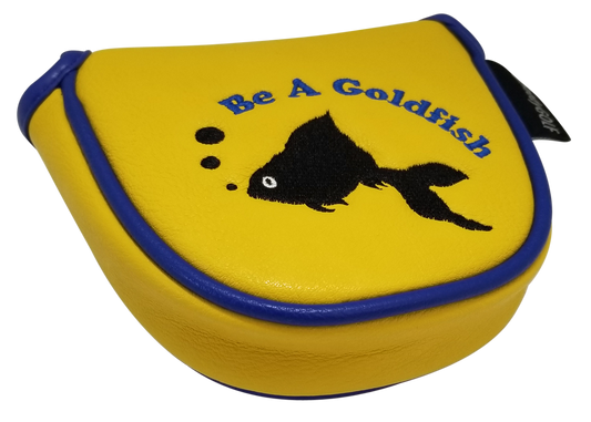 Be A Goldfish Embroidered Putter Cover - Mallet by ReadyGOLF