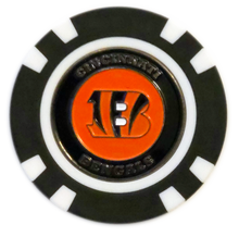Load image into Gallery viewer, Officially Licensed Cincinnati Bengals Poker Chip Ball Marker
